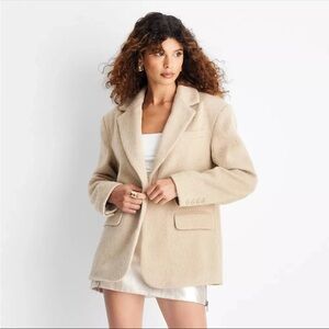 Future Collective Blazer | Women’s Relaxed Fuzzy Blazer | Size XS |